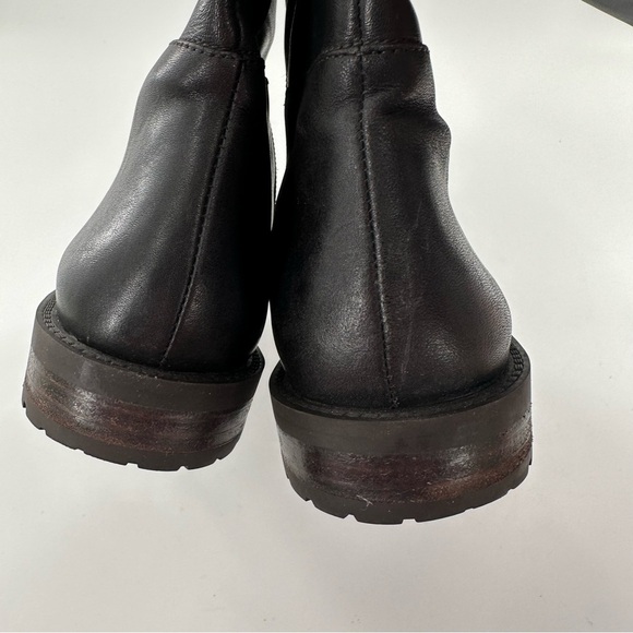 Banana Republic womens boots size 7 chocolate brown leather riding knee high - Picture 11 of 16